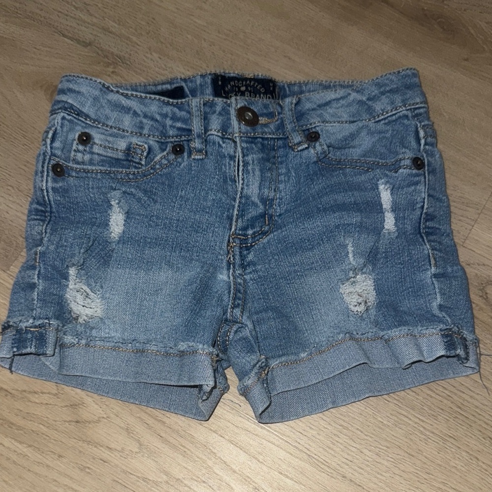 Lucky Brand Distressed Blue Denim Shorts